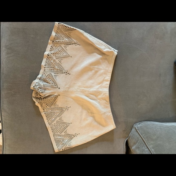 Parker Suede Laser Cut Shorts - Picture 2 of 3